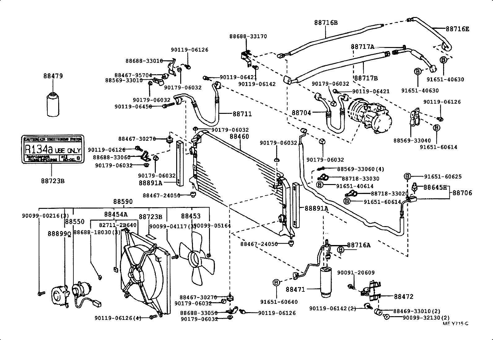 88461-33010 CORE, COOLER CONDENSER product image