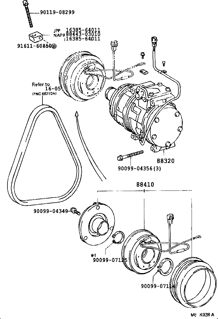 88320-03020 COMPRESSOR ASSY, COOLER product image