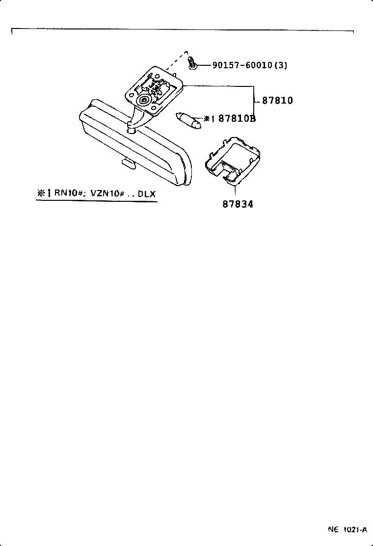 87915-04010 COVER, OUTER MIRROR, RH product image