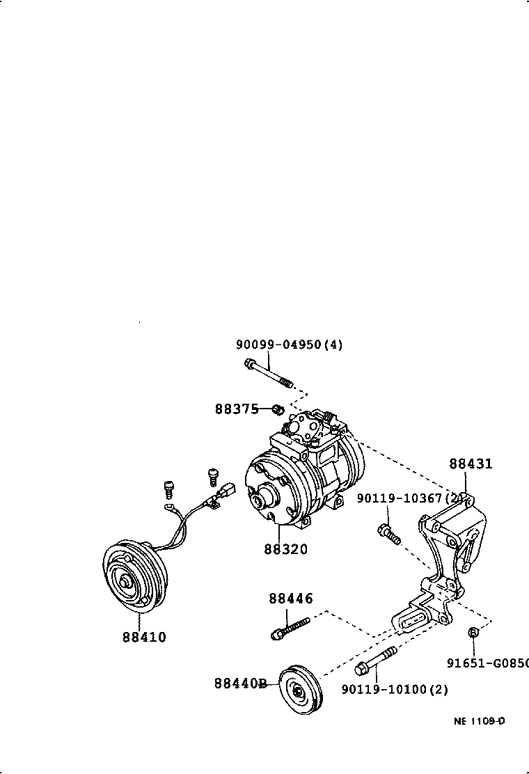 88440-04020 PULLEY ASSY, IDLE product image