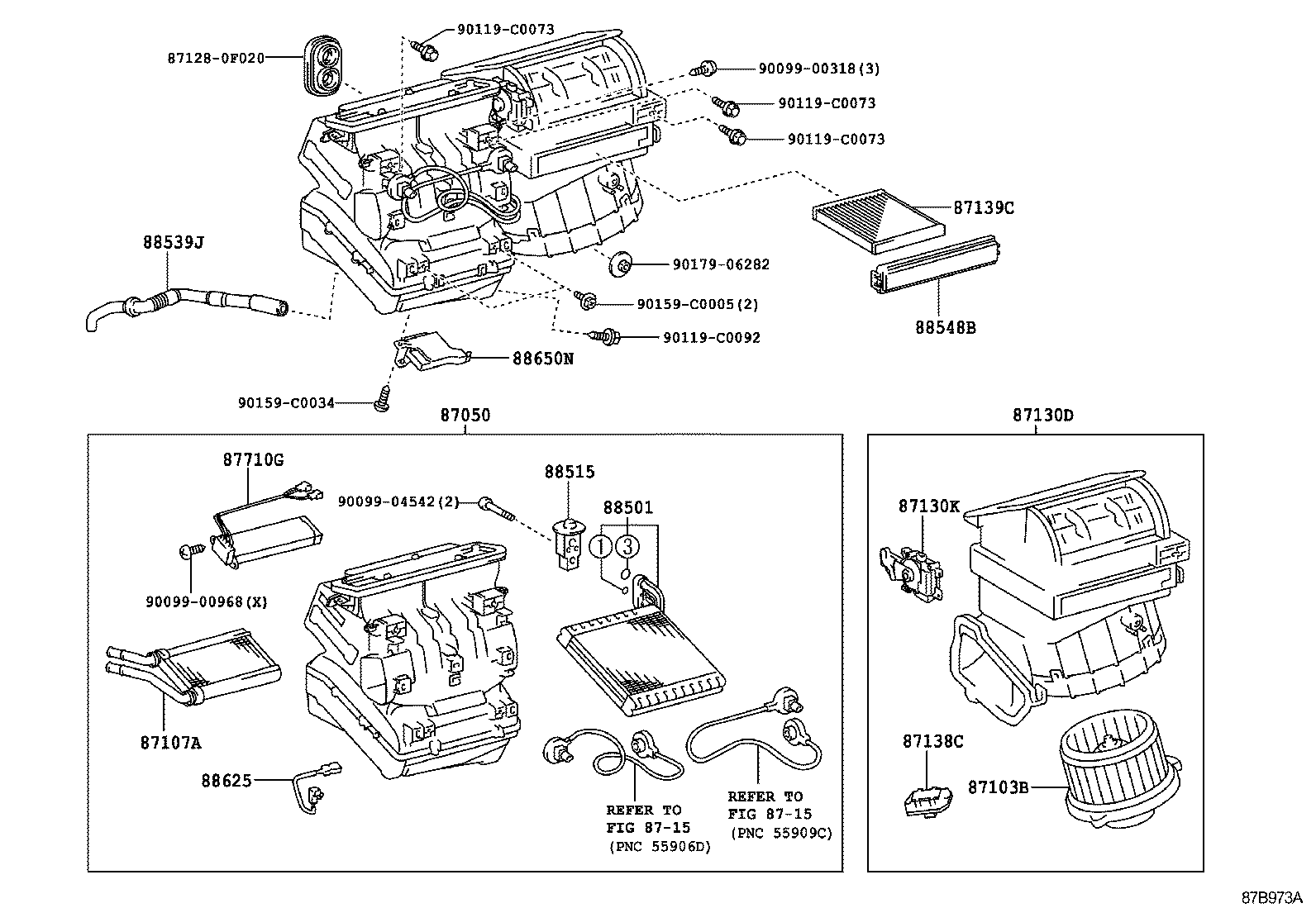 87106-0F040 DAMPER SERVO SUB-ASSY, AIR CONDITIONER RADIATOR, NO.3 product image