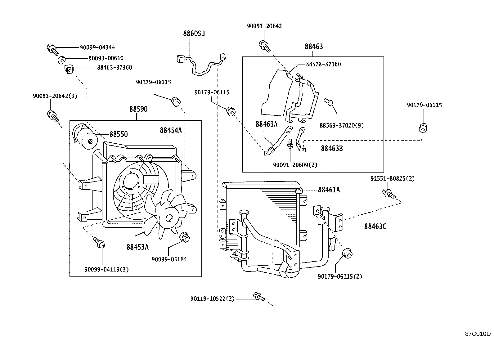 85924-37010 BRACKET, COOLER CONDENSER, NO.1 product image