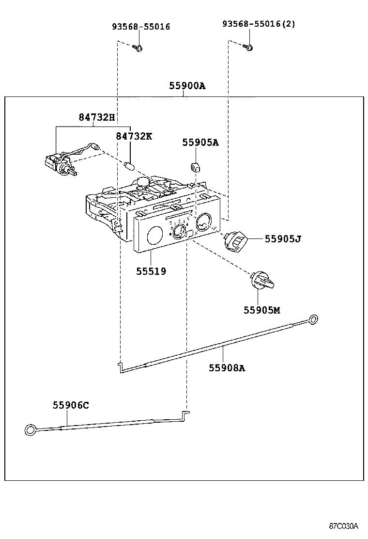 55844-37071 DUCT, HEATER TO REGISTER, NO.2 product image