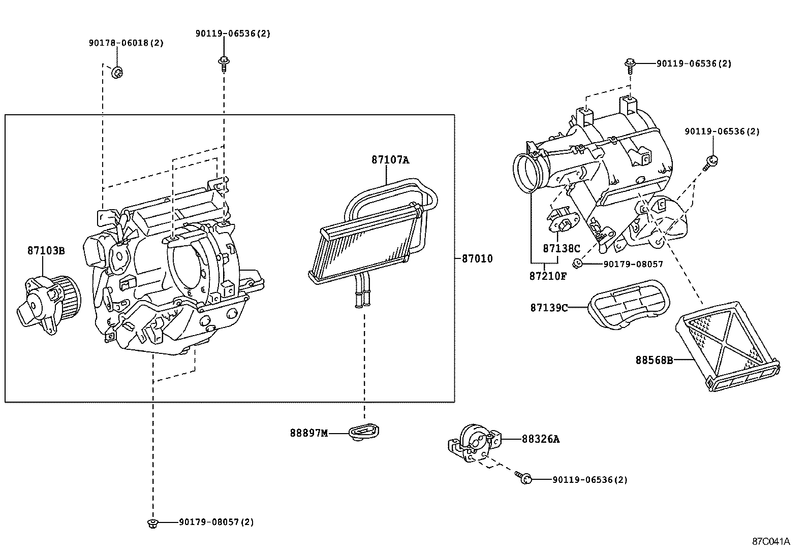 87010-37060 UNIT ASSY, AIR CONDITIONER product image