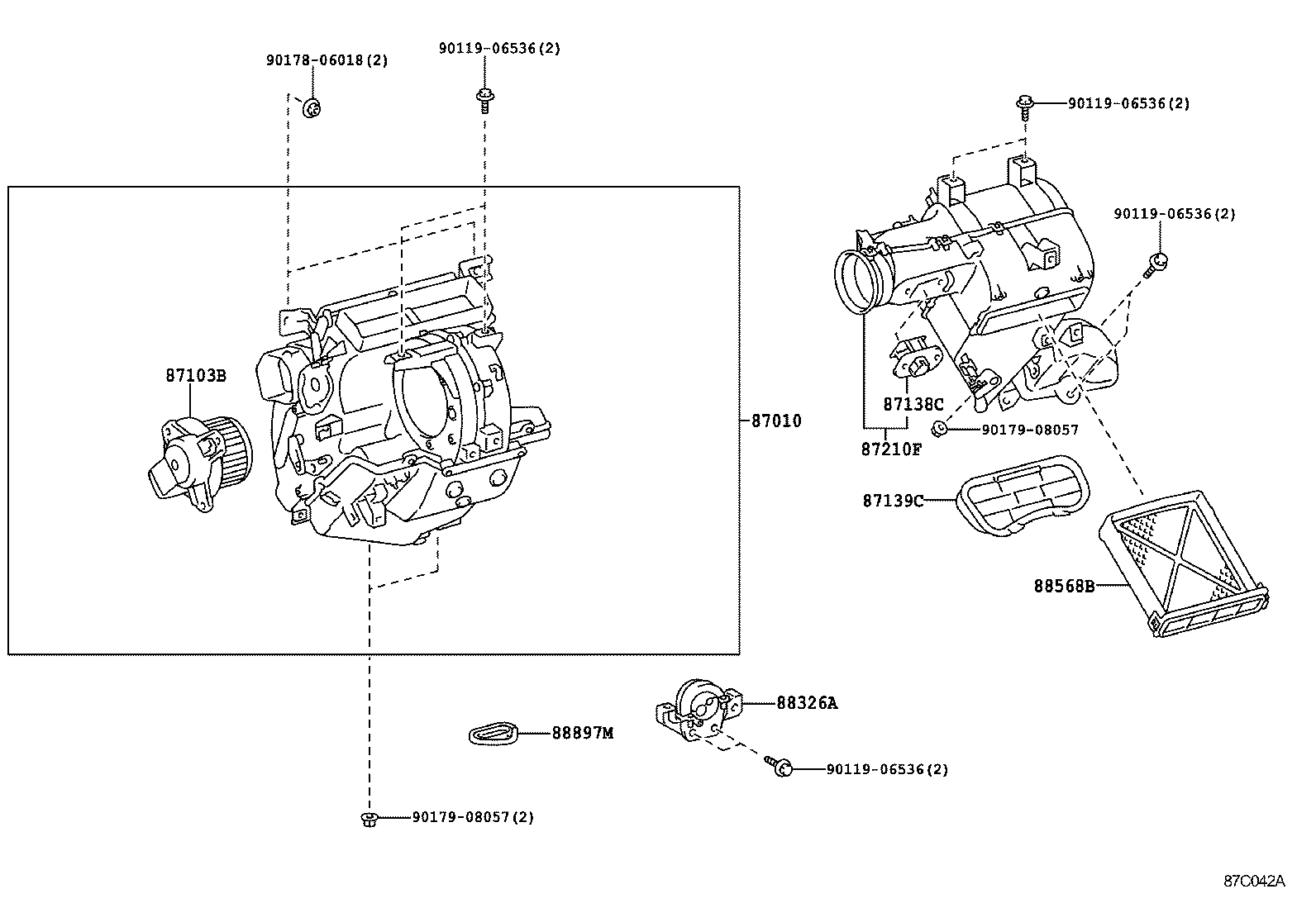 87010-37060 UNIT ASSY, AIR CONDITIONER product image