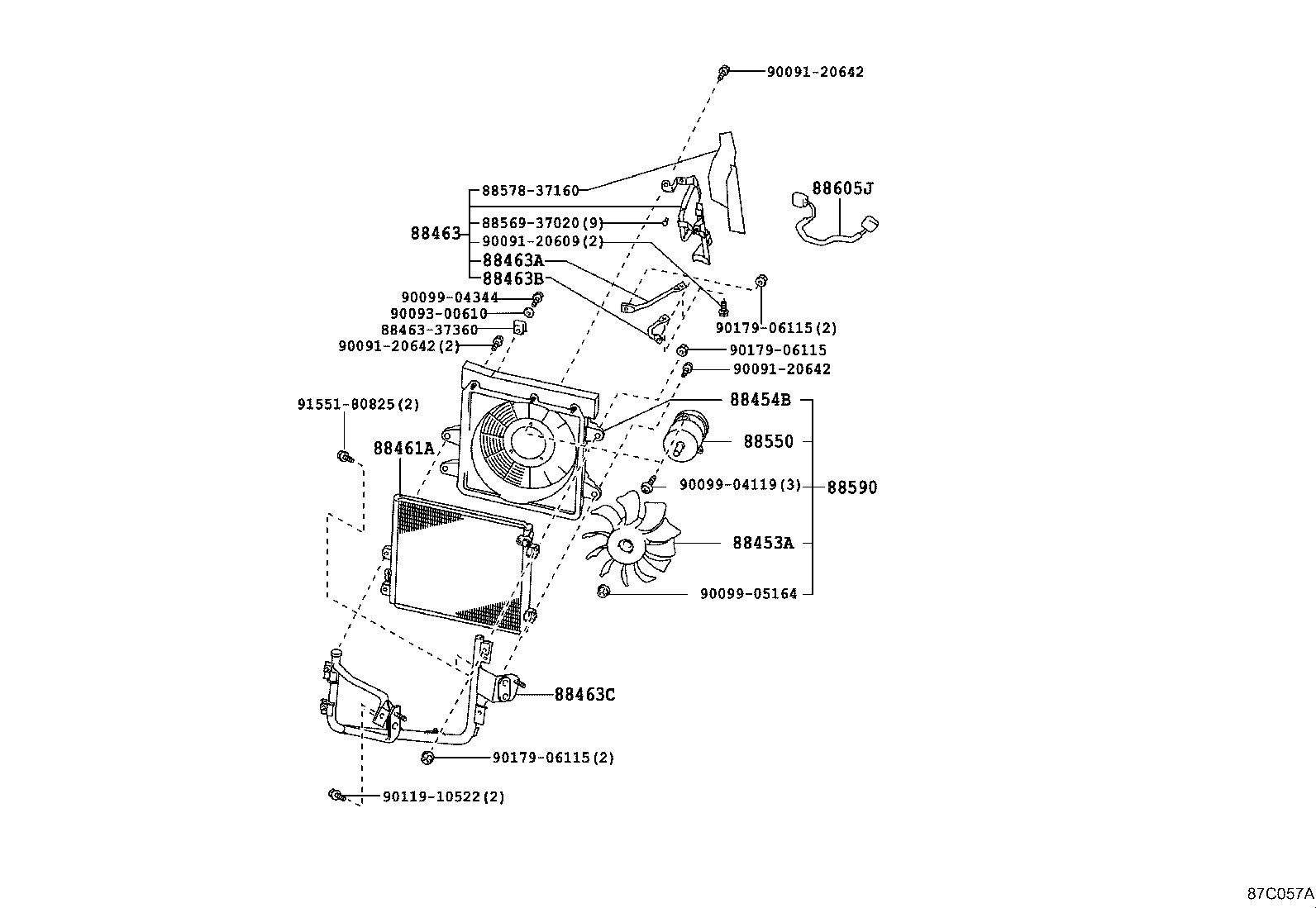 88454-37090 SHROUD, FAN product image