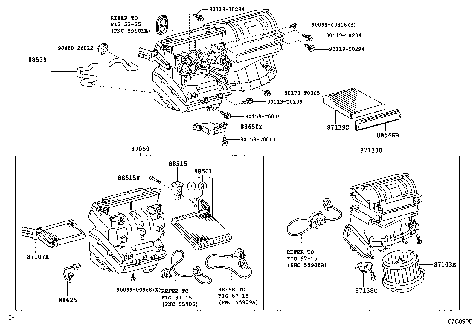 87103-0K280 MOTOR SUB-ASSY, BLOWER W/FAN product image