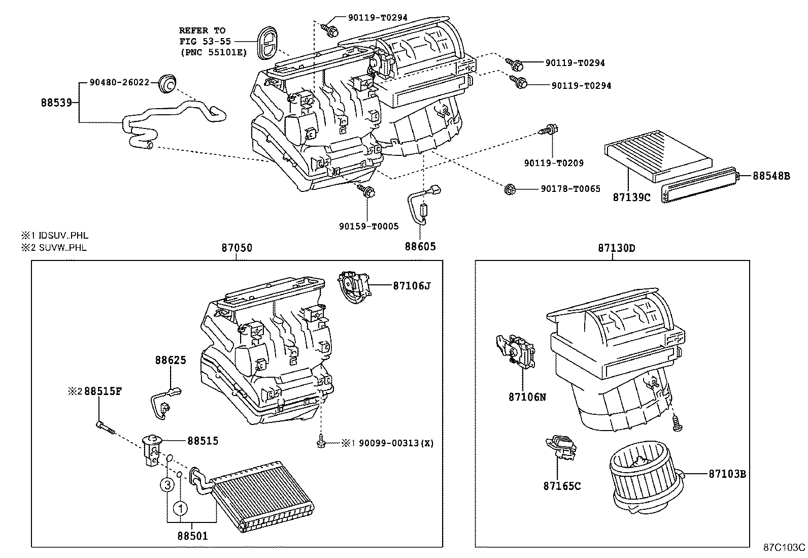 88539-0K320 HOSE, COOLER UNIT DRAIN, NO.1 product image