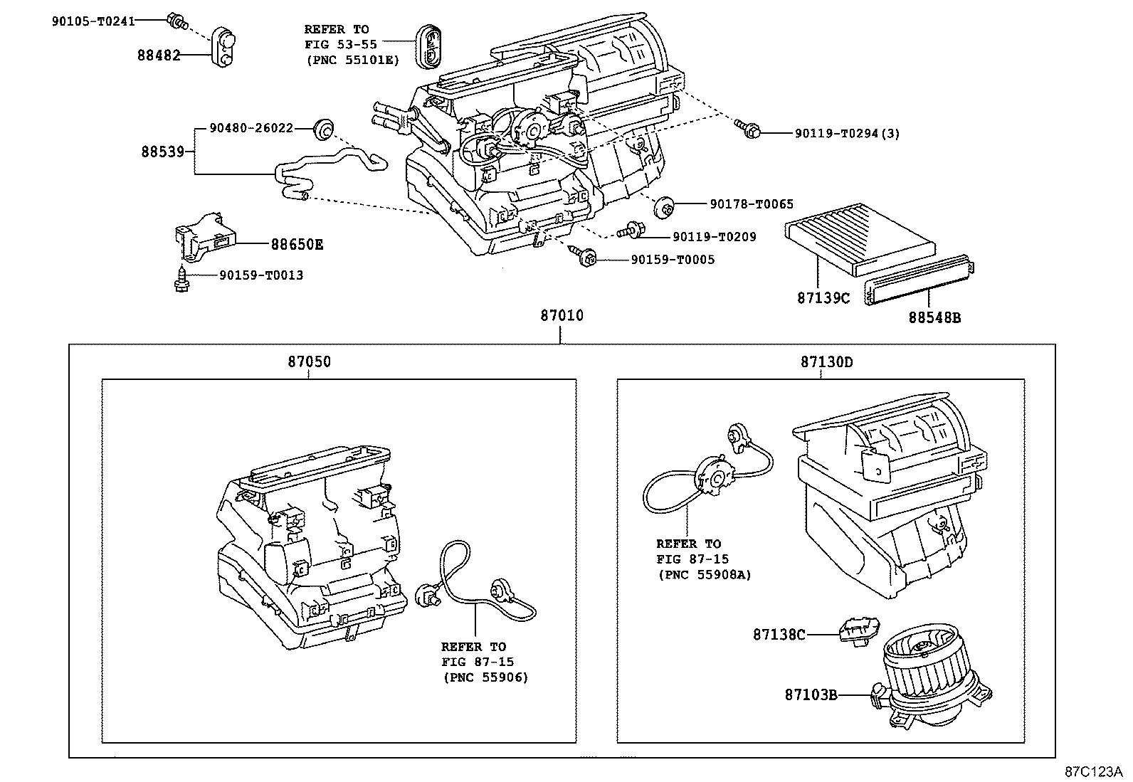 Toyota 87106-0K040 SERVO SUB-ASSY, DAMPER(FOR AIRMIX)