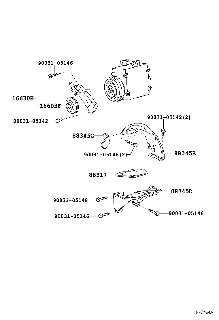 S1638-21670 BRACKET, IDLE PULLEY product image