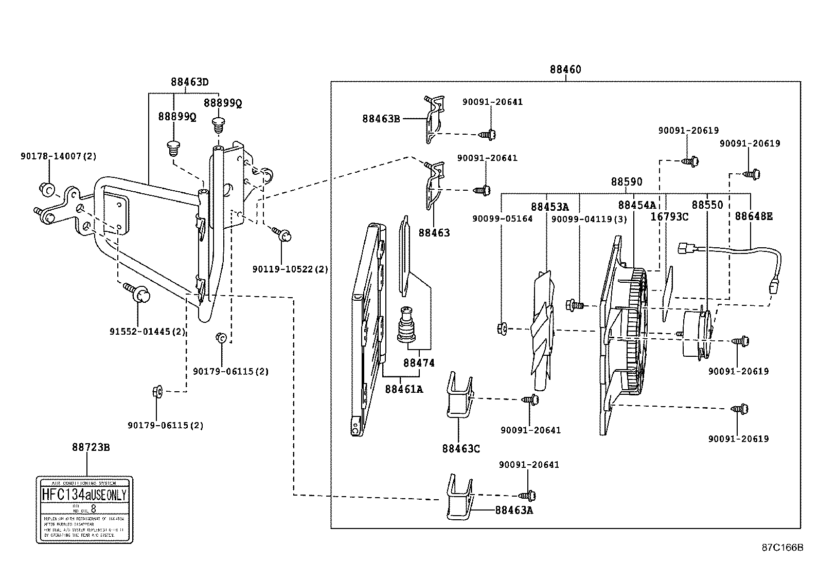 88461-37150 CORE, COOLER CONDENSER product image