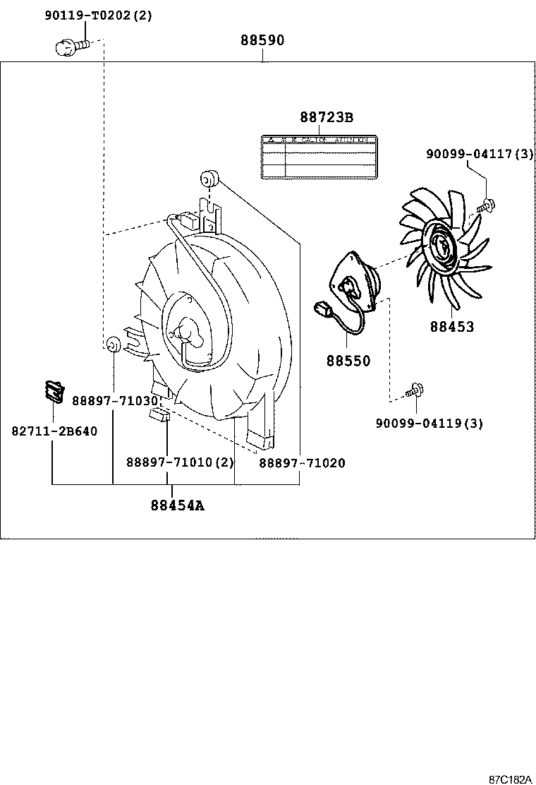 88578-0K121 PACKING, COOLING PIPE, NO.3 product image