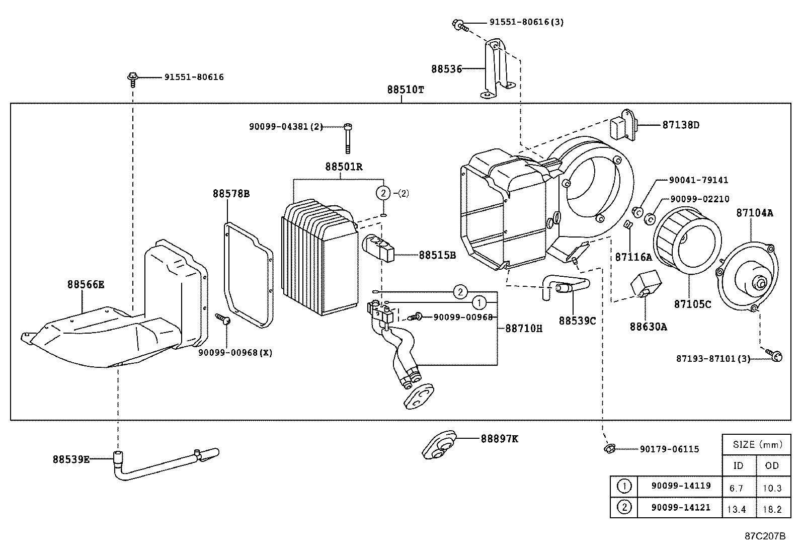 87010-37031 UNIT ASSY, AIR CONDITIONER product image