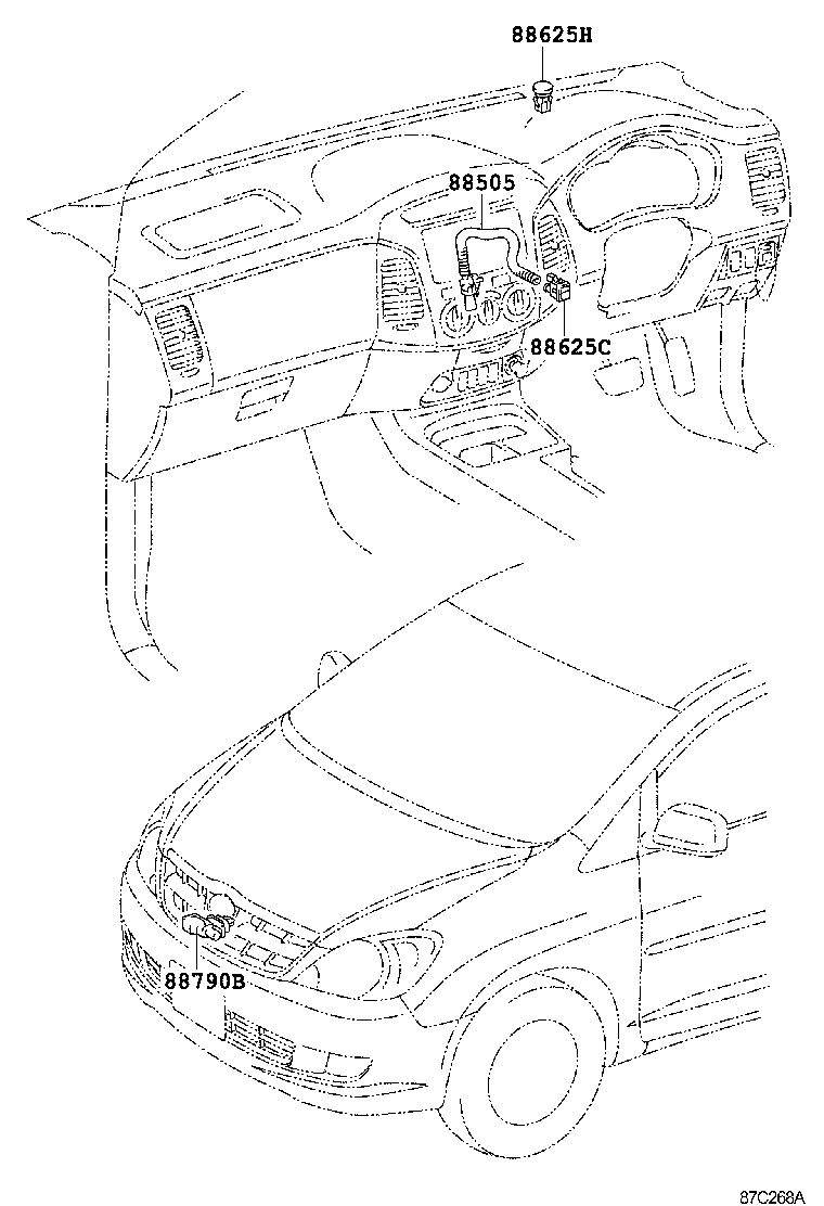 55950-0K030 NOZZLE ASSY, DEFROSTER product image