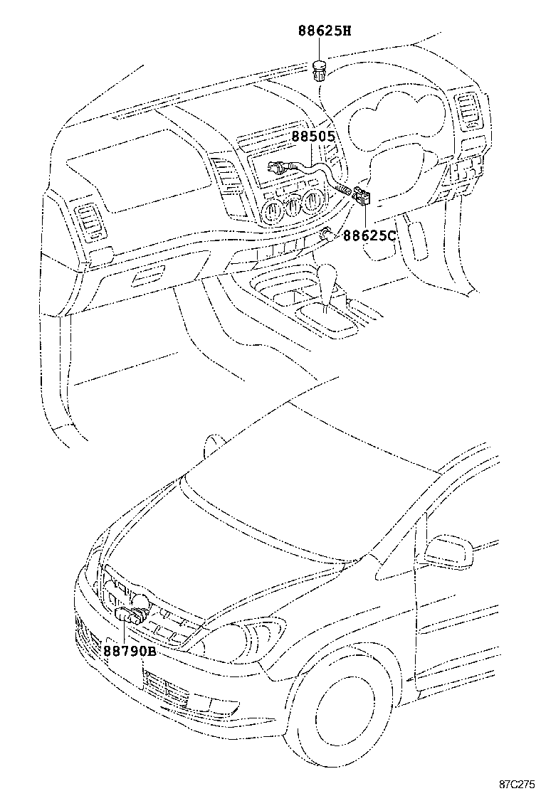 55087-0K030 DUCT, HEATER TO REGISTER, NO.3 product image