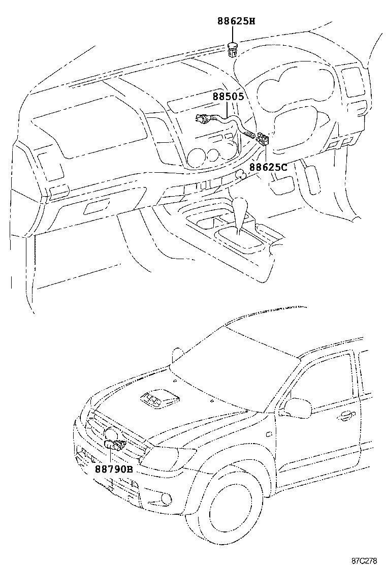 55086-0K050 DUCT, HEATER TO REGISTER, NO.2 product image