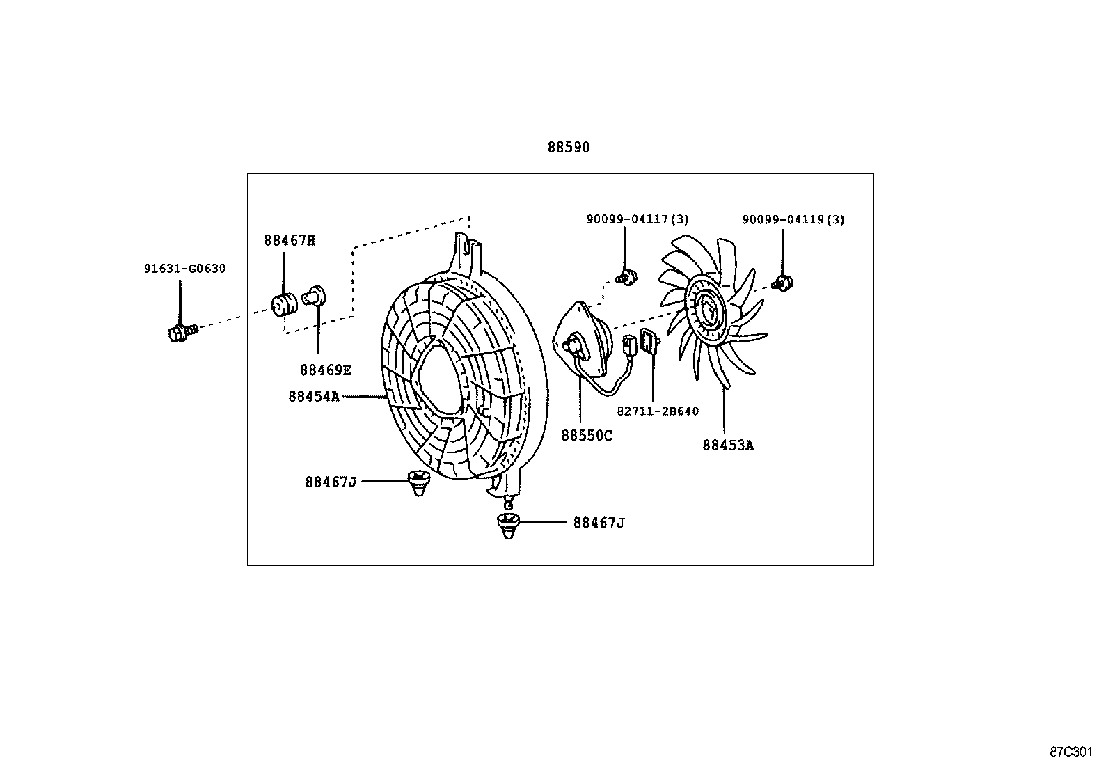 88453-0D010 FAN, COOLING product image