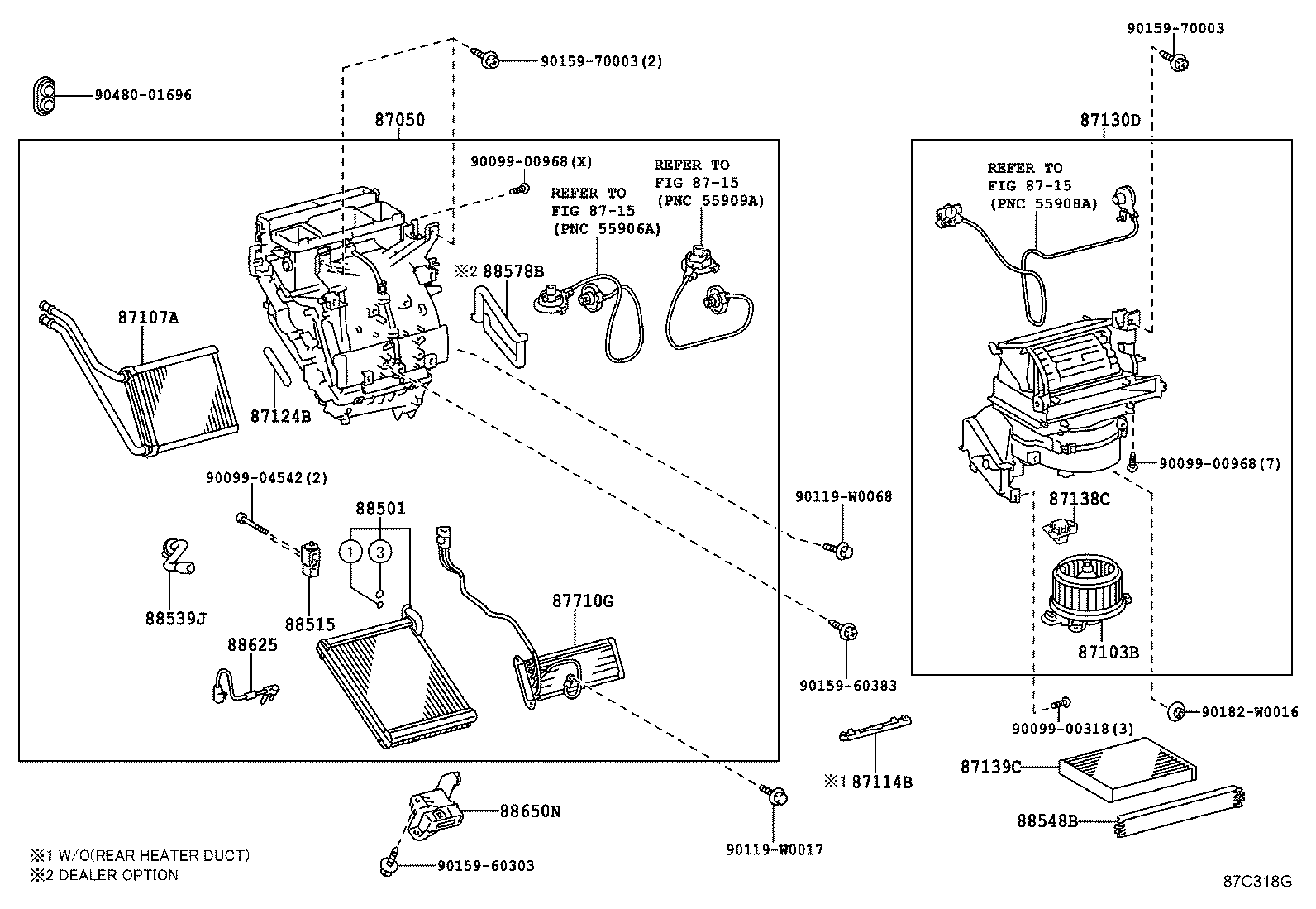 87106-0D021 DAMPER SERVO SUB-ASSY, AIR CONDITIONER RADIATOR, NO.1 product image