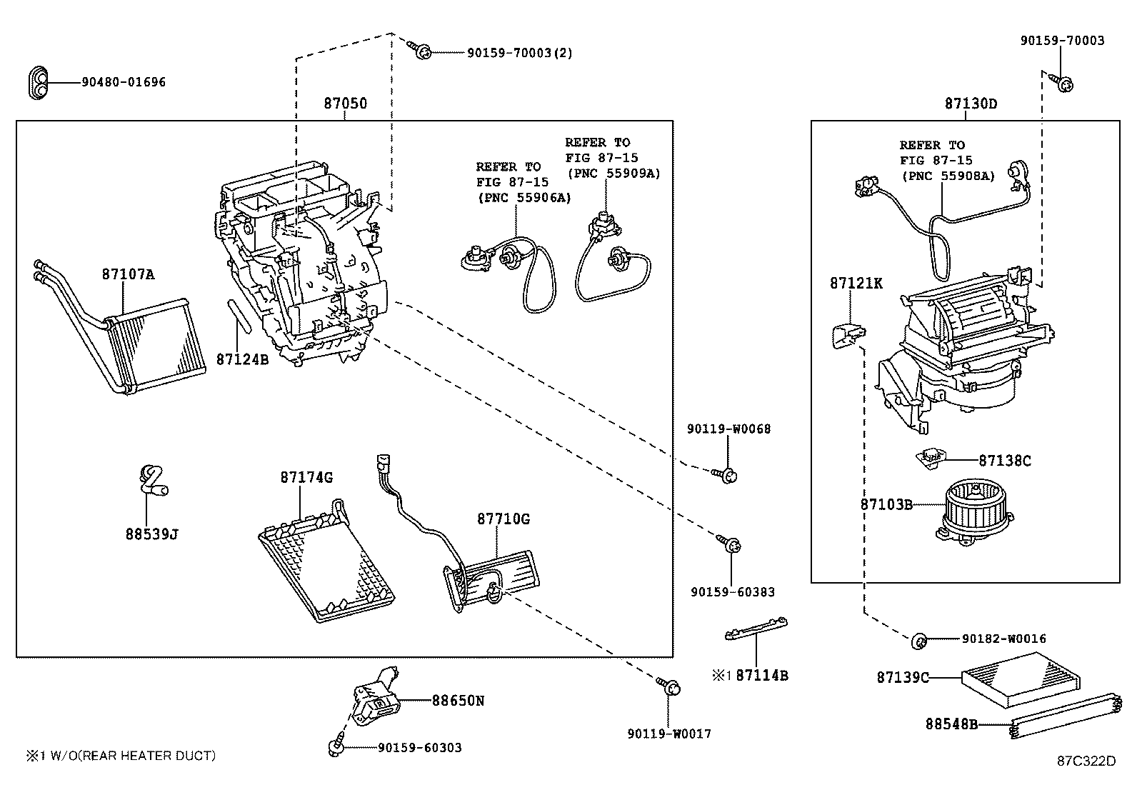 87106-0D021 DAMPER SERVO SUB-ASSY, AIR CONDITIONER RADIATOR, NO.1 product image
