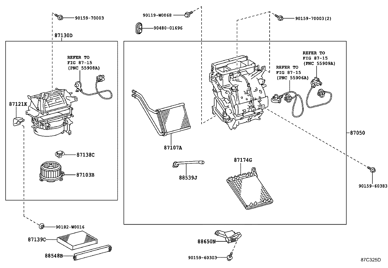 87106-0D021 DAMPER SERVO SUB-ASSY, AIR CONDITIONER RADIATOR, NO.1 product image