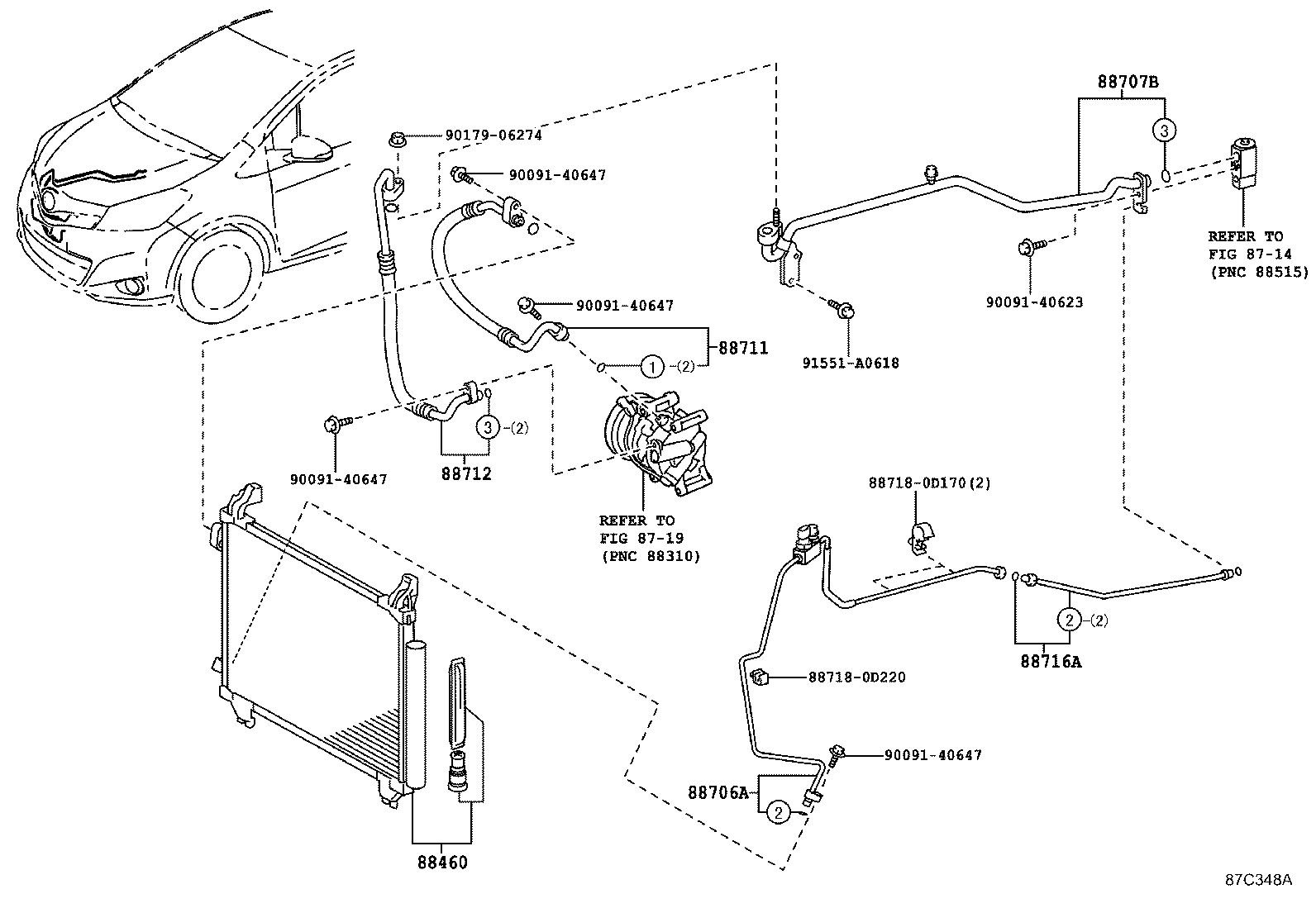 88374-33010 VALVE, SERVICE, NO.2 product image