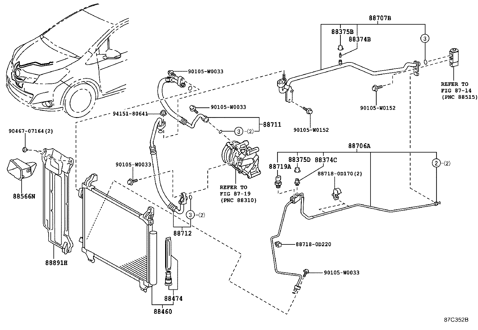88374-33010 VALVE, SERVICE, NO.2 product image