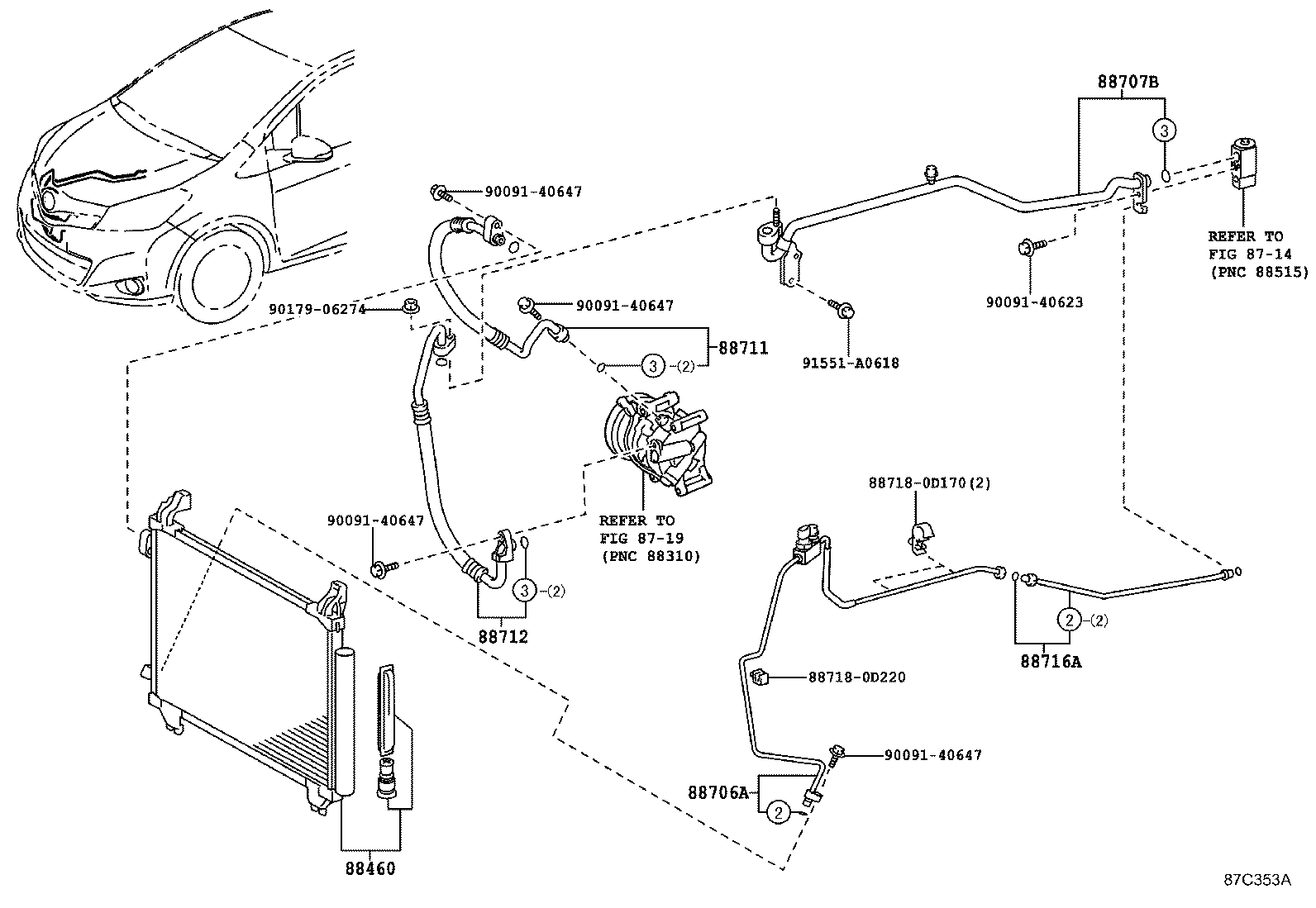 88374-33010 VALVE, SERVICE, NO.2 product image