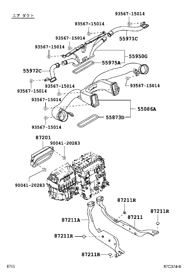 55907-B2200 CABLE SUB-ASSY, TEMPERATURE DAMPER CONTROL product image