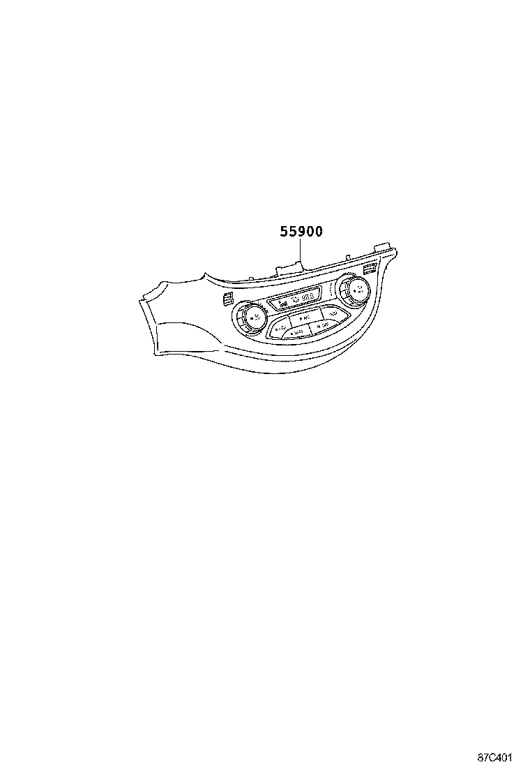 55085-52050 DUCT, HEATER TO REGISTER, NO.2 product image