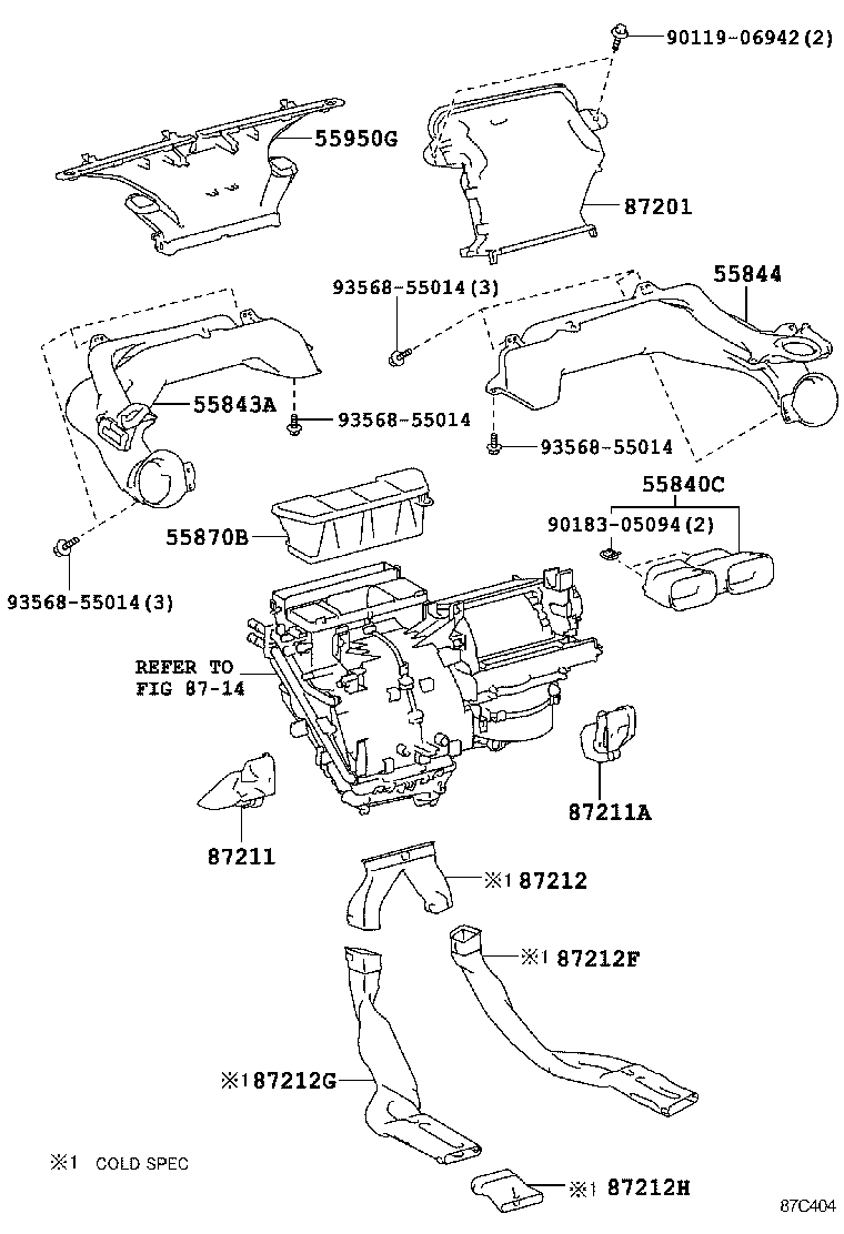 55902-52220 CONTROL SUB-ASSY, HEATER, NO.2 product image