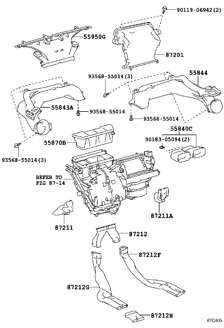 55902-52220 CONTROL SUB-ASSY, HEATER, NO.2 product image