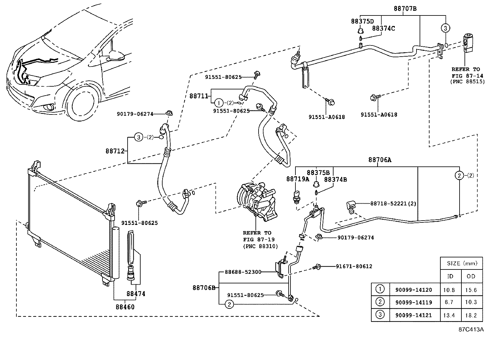 88460-12600 CONDENSER ASSY, COOLER product image