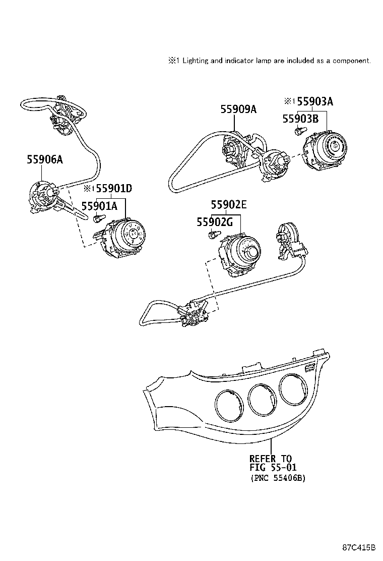 Toyota 55844-52250 DUCT, HEATER TO REGISTER, NO.2