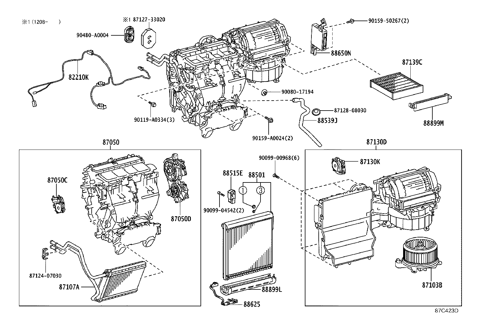 87050-08080 RADIATOR ASSY, AIR CONDITIONER product image
