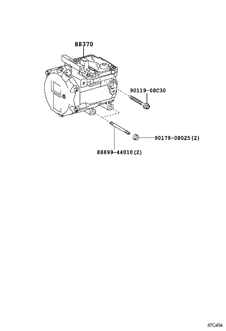 88370-28020 COMPRESSOR ASSY, W/MOTOR product image