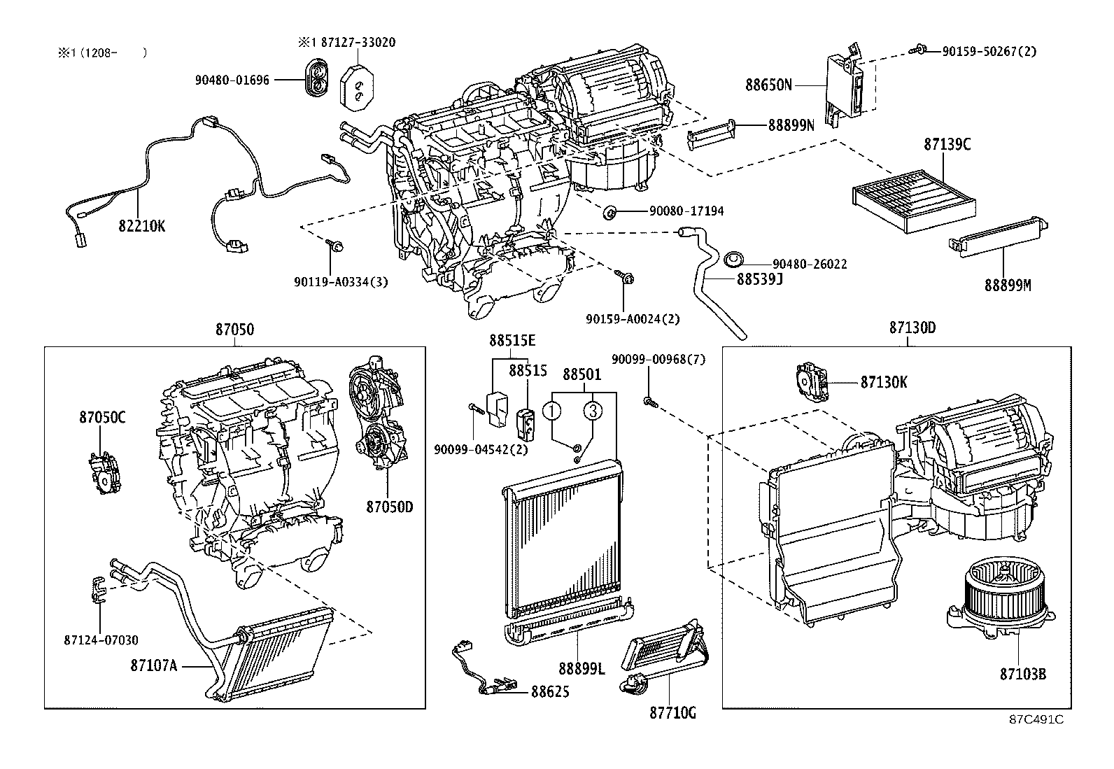 87050-08080 RADIATOR ASSY, AIR CONDITIONER product image