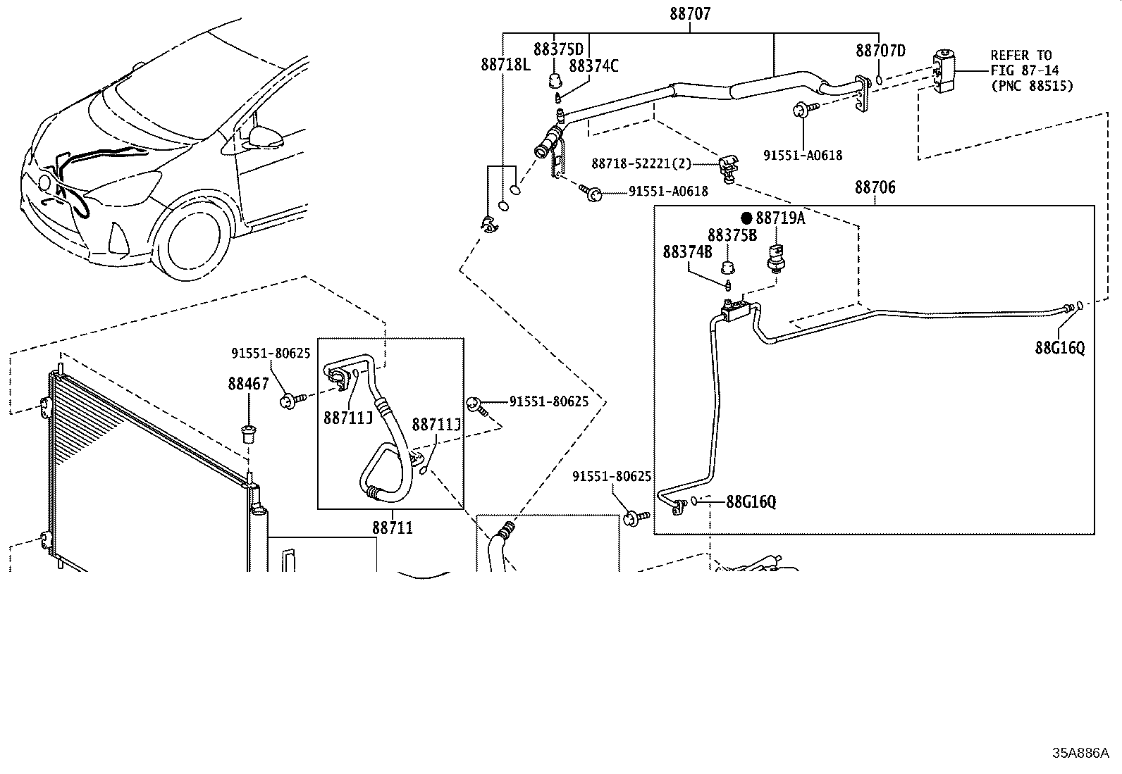Toyota 88460-52170 CONDENSER ASSY, COOLER