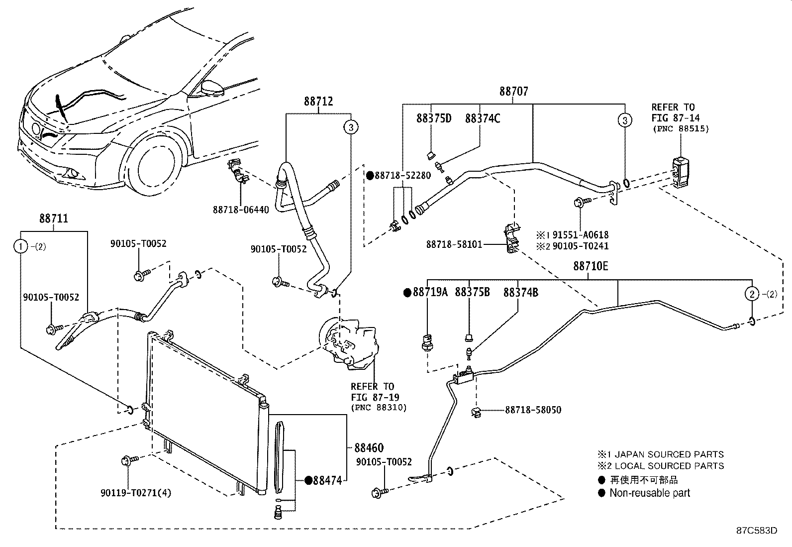 88460-06260 CONDENSER ASSY, COOLER product image