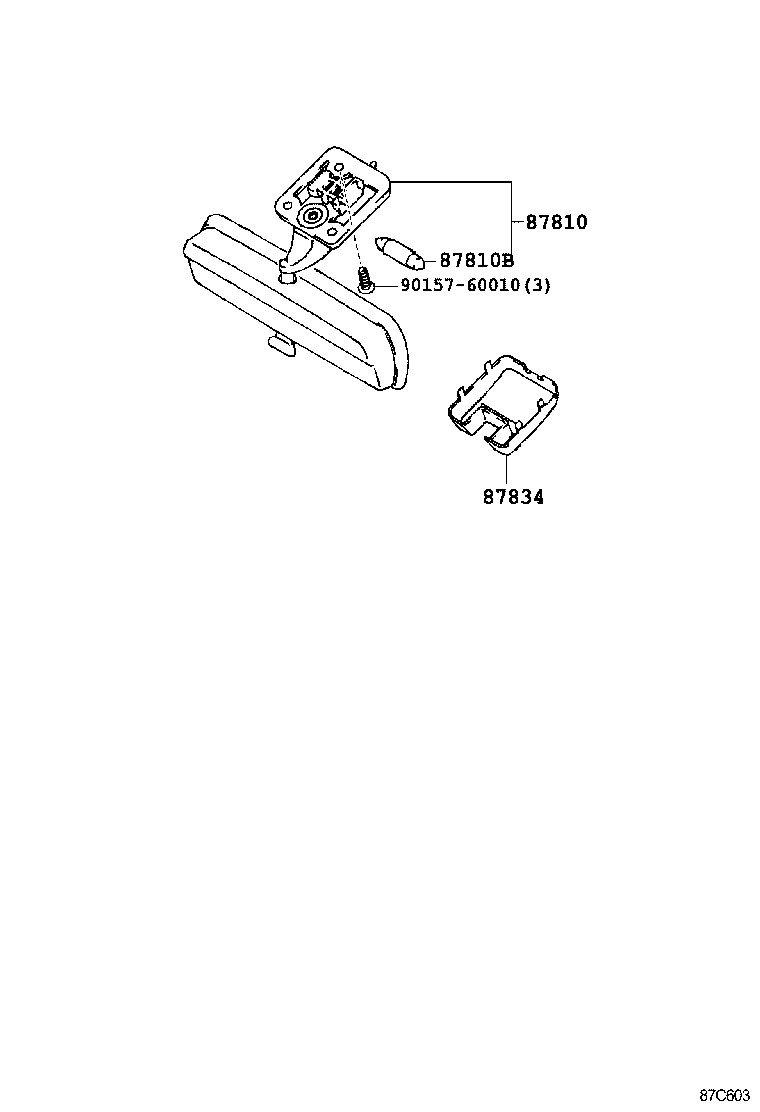 87940-04010 MIRROR ASSY, OUTER REAR VIEW, LH product image