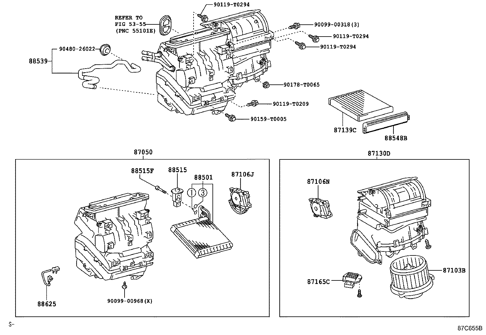 87103-0K280 MOTOR SUB-ASSY, BLOWER W/FAN product image