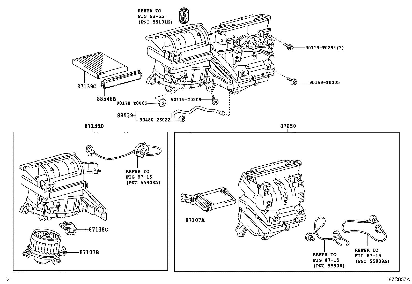 87103-0K280 MOTOR SUB-ASSY, BLOWER W/FAN product image