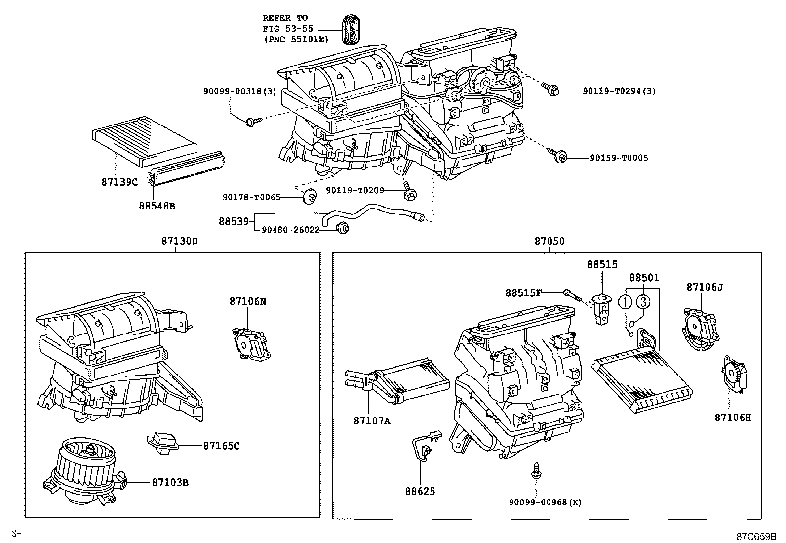 87103-0K280 MOTOR SUB-ASSY, BLOWER W/FAN product image