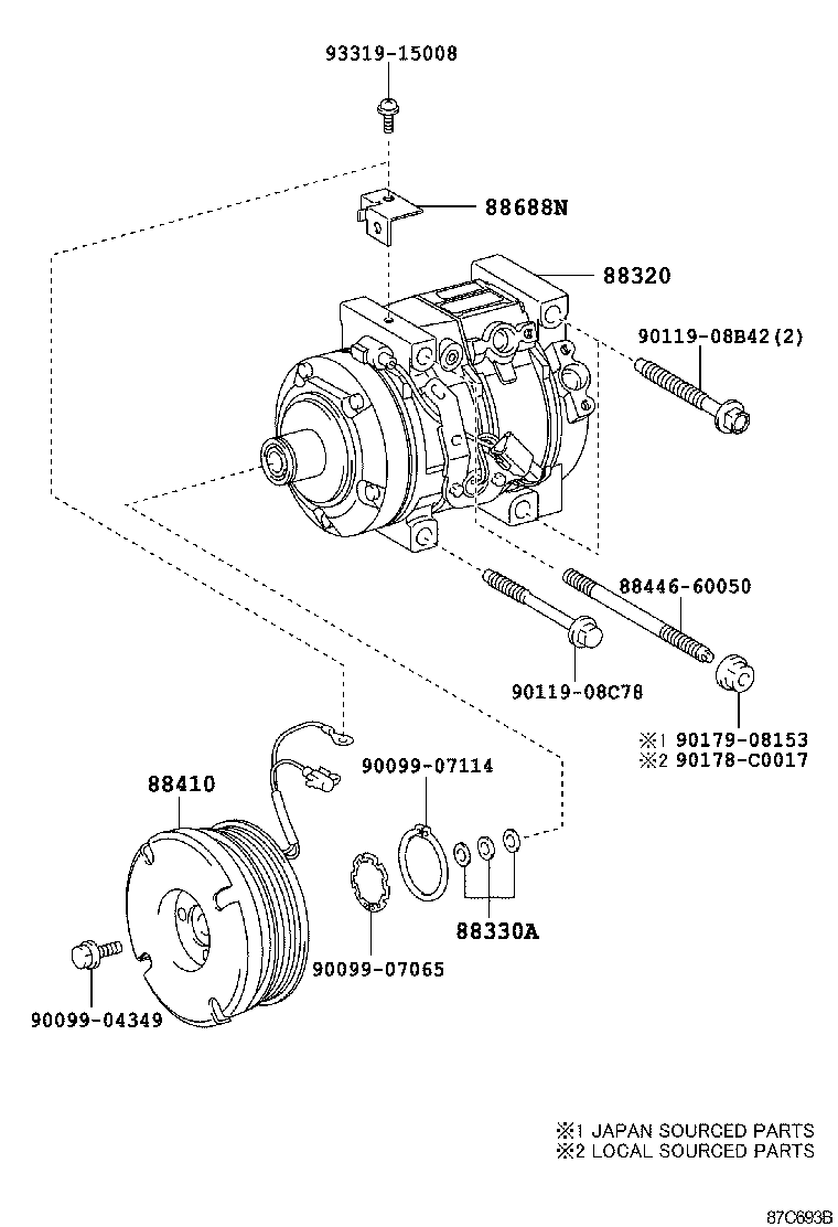 88320-6A280 COMPRESSOR ASSY, COOLER product image