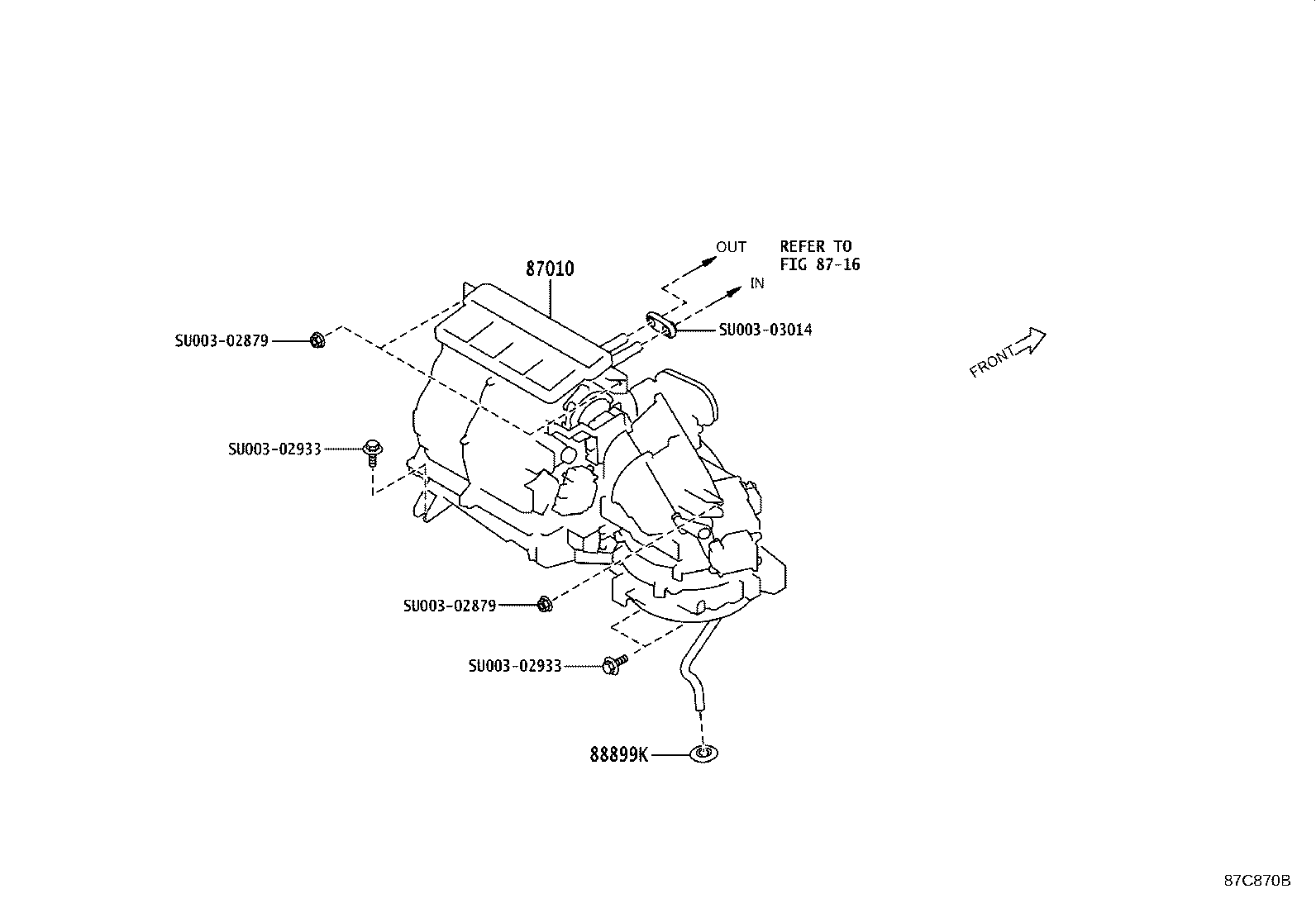 Toyota SU003-02001 UNIT ASSY, AIR CONDITIONER