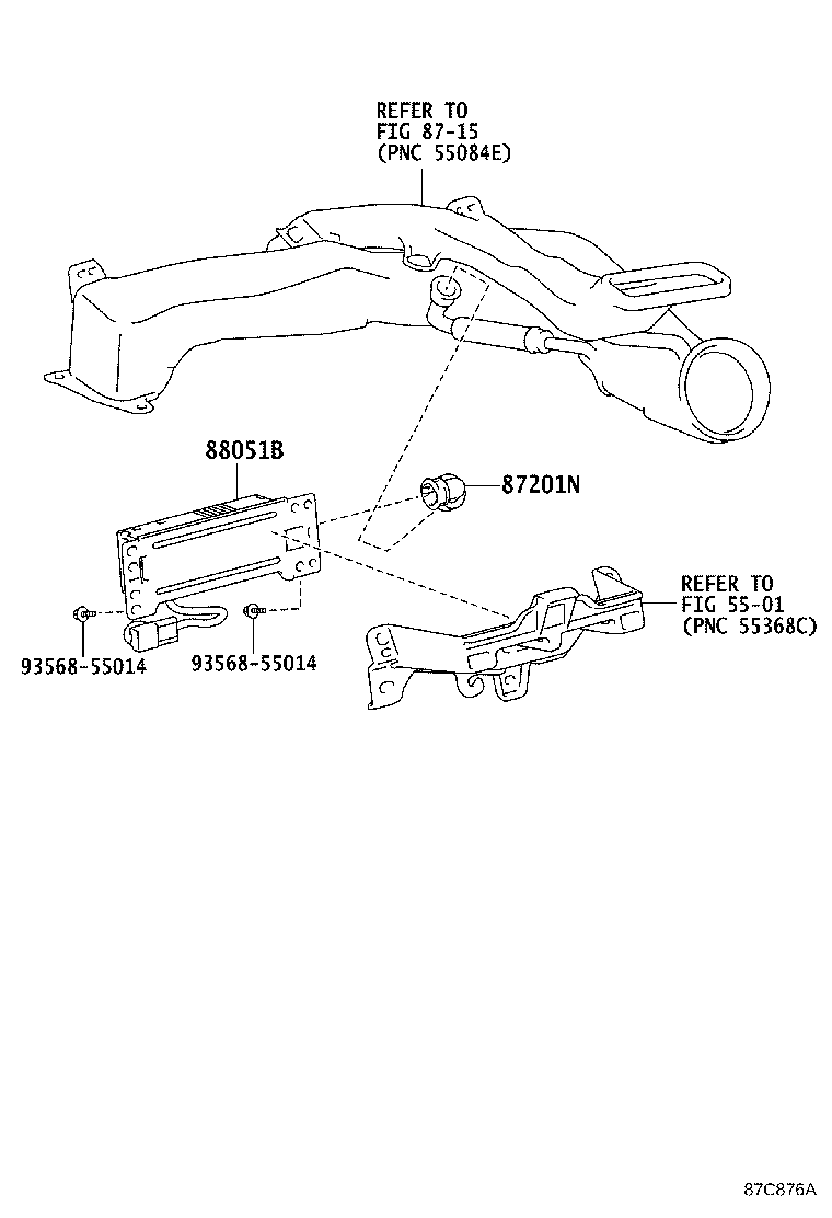 87201-12640 DUCT SUB-ASSY, AIR product image