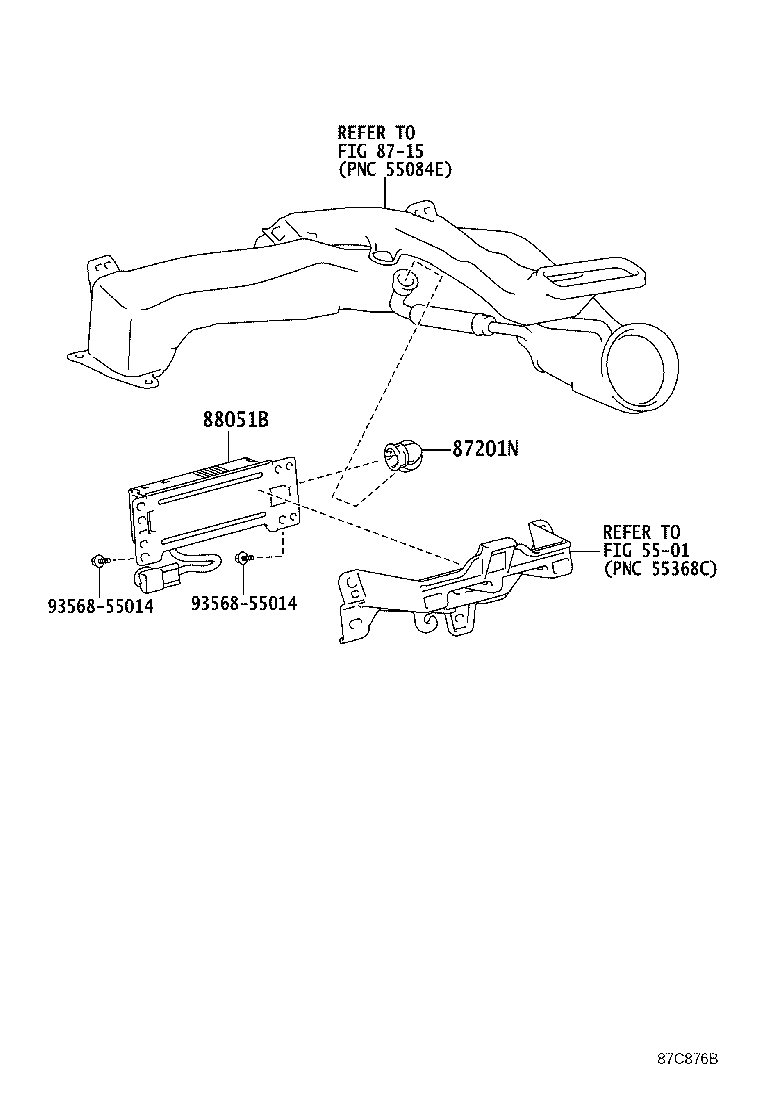 87201-12650 DUCT SUB-ASSY, AIR product image