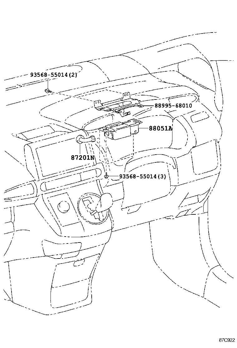 87201-68030 DUCT SUB-ASSY, AIR product image