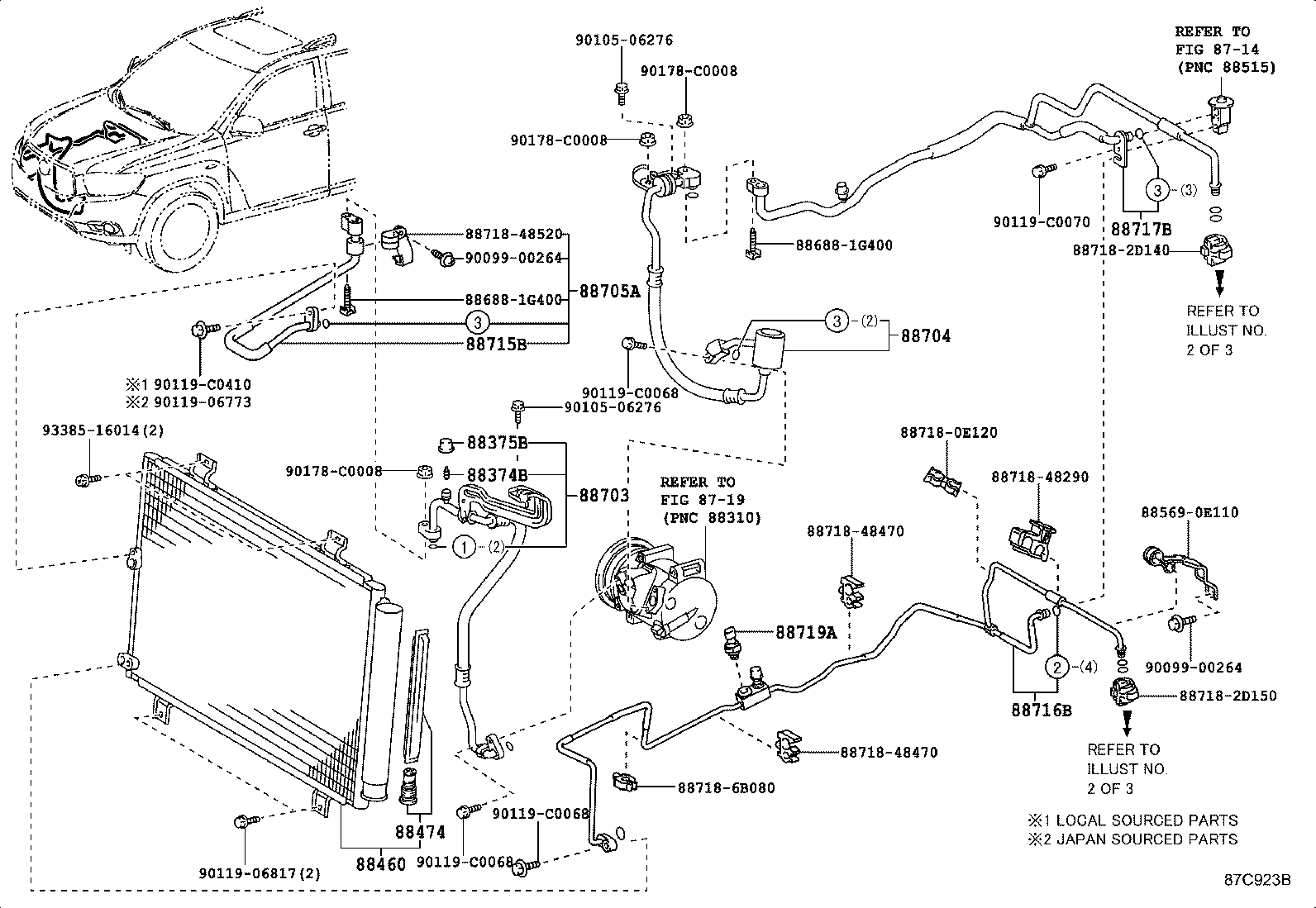 87114-0E010 COVER, HEATER product image