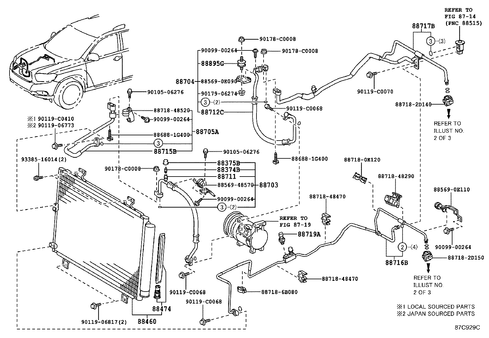 87114-0E010 COVER, HEATER product image