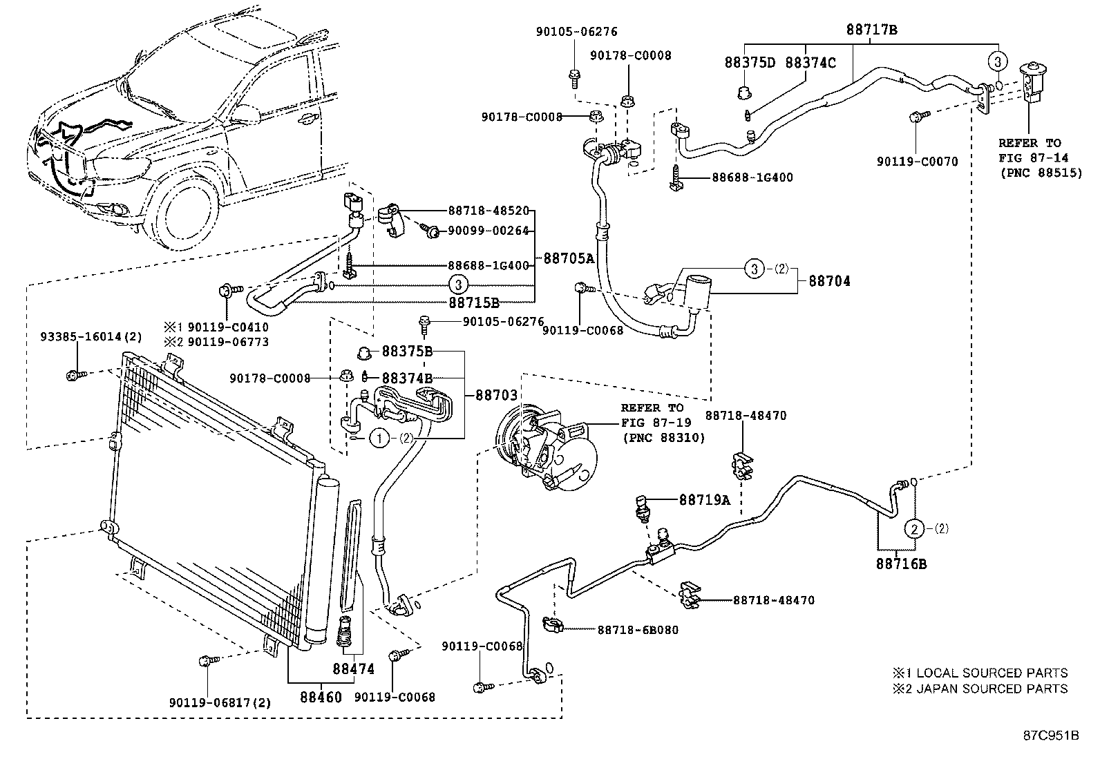 87114-0E010 COVER, HEATER product image